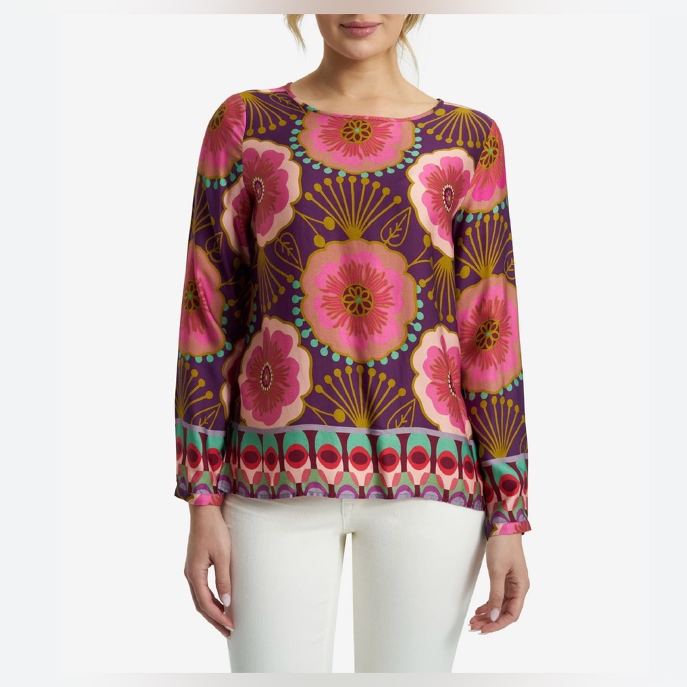 🛑🛑🛑MILANO ITALY 🇮🇹 COLOURFUL BLOUSE